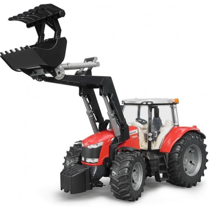 Спецтехника Bruder Massey Ferguson 7624 с передним погрузчиком 1:16 (03047) изображение 4