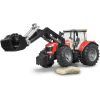 Спецтехника Bruder Massey Ferguson 7624 с передним погрузчиком 1:16 (03047) изображение 5
