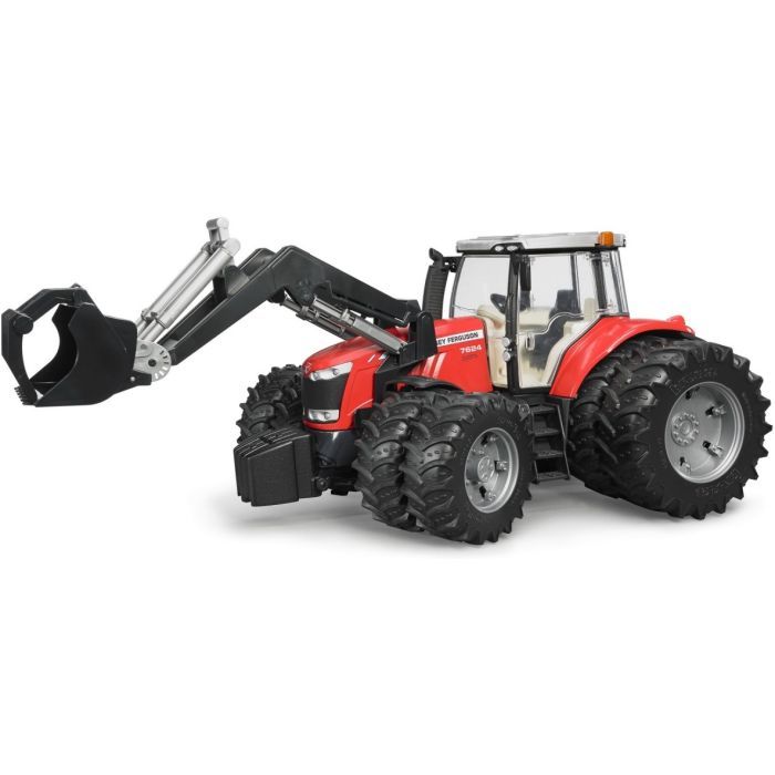 Спецтехника Bruder Massey Ferguson 7624 с передним погрузчиком 1:16 (03047) изображение 6