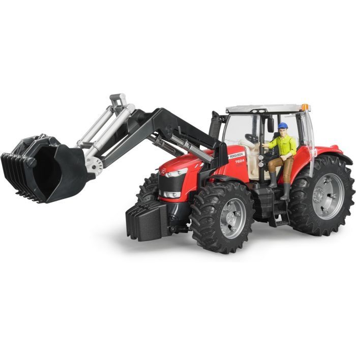Спецтехника Bruder Massey Ferguson 7624 с передним погрузчиком 1:16 (03047) изображение 7