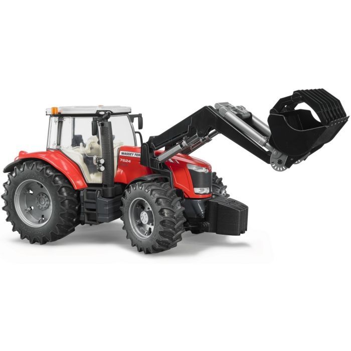 Спецтехника Bruder Massey Ferguson 7624 с передним погрузчиком 1:16 (03047) изображение 9