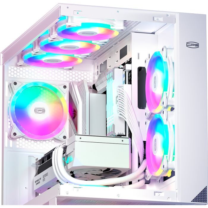 Кулер для корпуса PcCooler F3 T120 ARGB White изображение 6