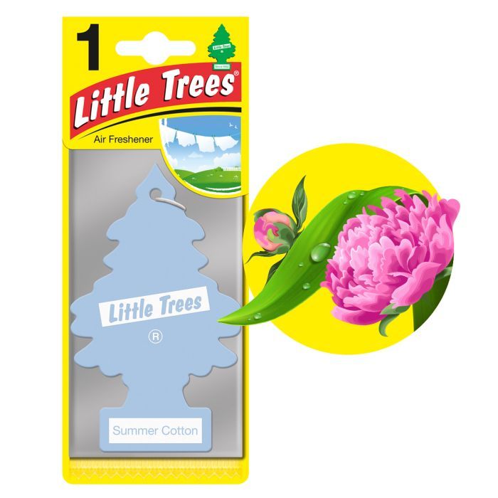 Ароматизатор для автомобіля Little Trees Лето Хлопок (78099) зображення 3