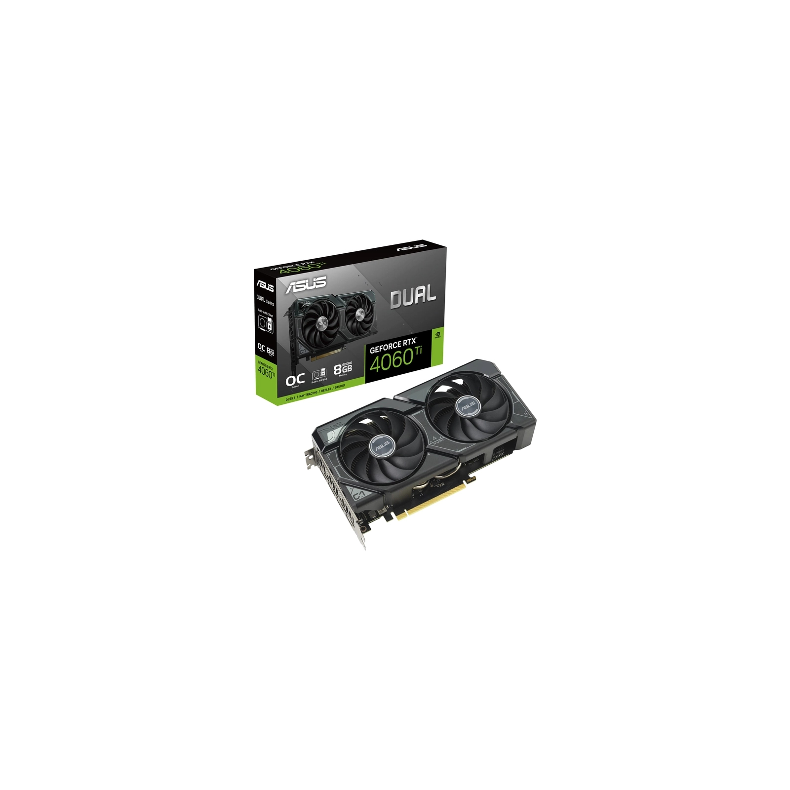 Відеокарта ASUS GeForce RTX4060Ti 8Gb DUAL SSD OC Edition (DUAL-RTX4060TI-O8G-SSD) зображення 2