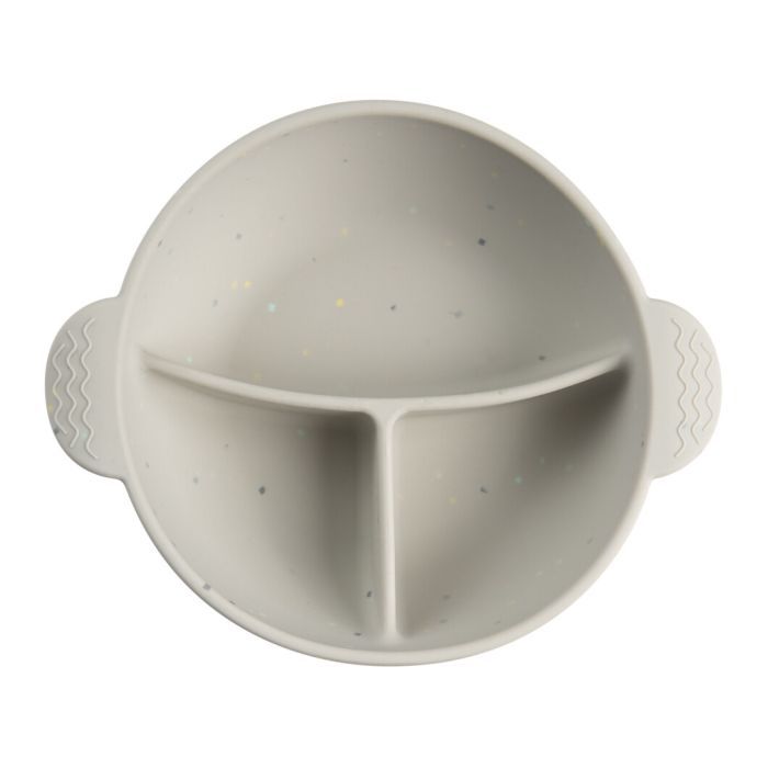 Тарелка детская Canpol babies DOTS силиконовая на присоске с секциями (51/403_pin) изображение 3