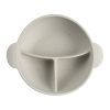 Тарелка детская Canpol babies DOTS силиконовая на присоске с секциями, серая (51/403_grey) изображение 3