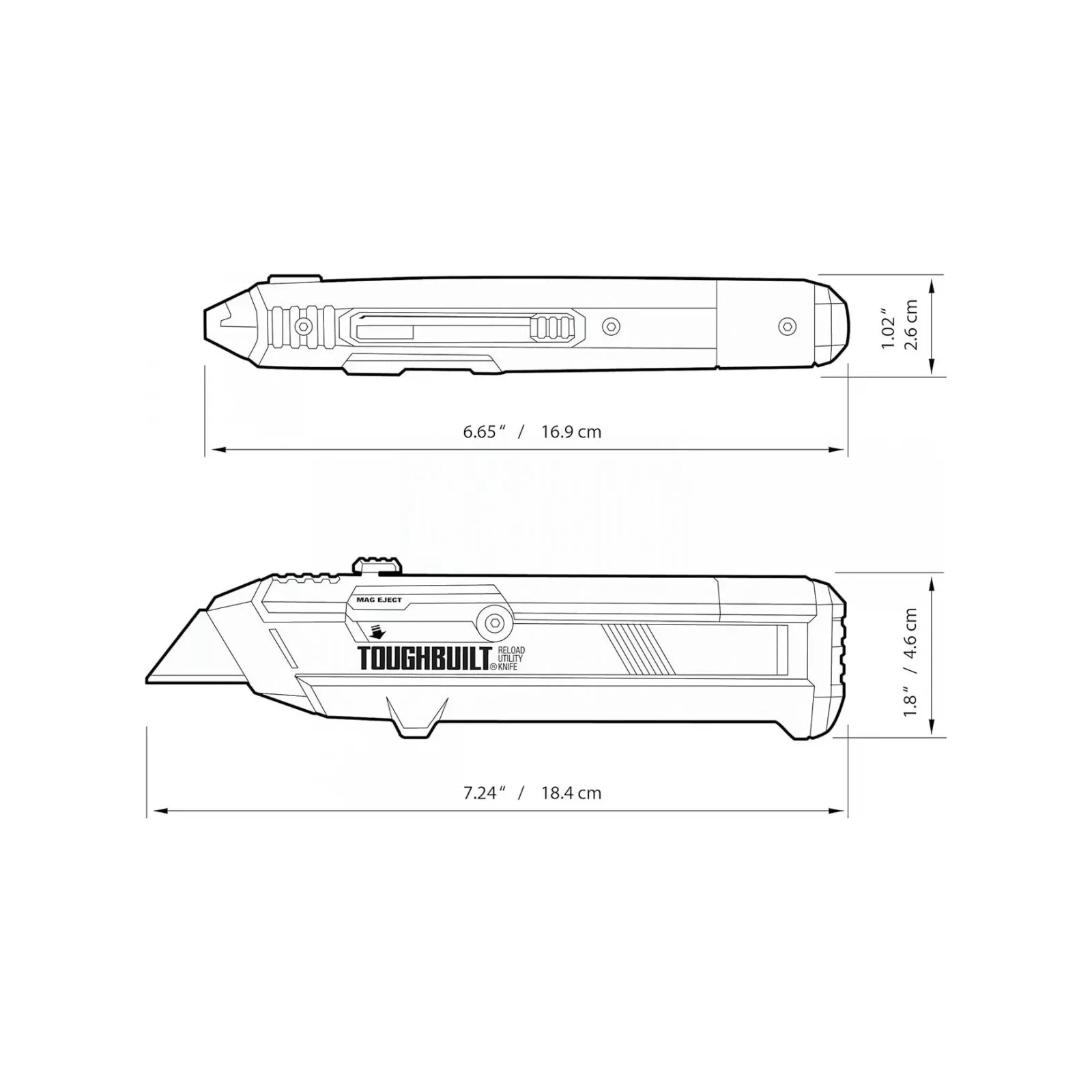 Нож монтажный ToughBuilt Reload універсальний, 5+5 лез (TB-H4S2-03) изображение 8