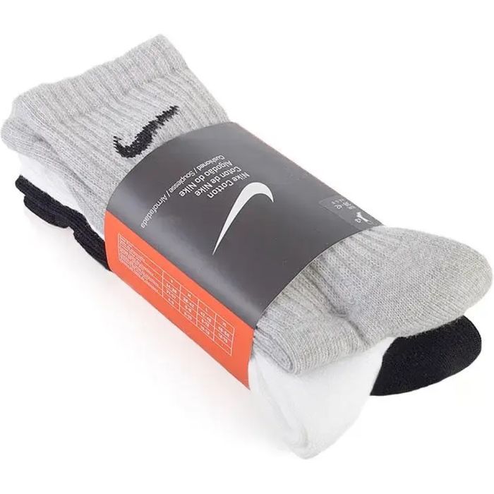 Носки Nike U NK V CUSH CREW - 3PR VALUE SX4508-965 42-46 3 пари Чорний/Білий/Сірий (685068095474) изображение 2