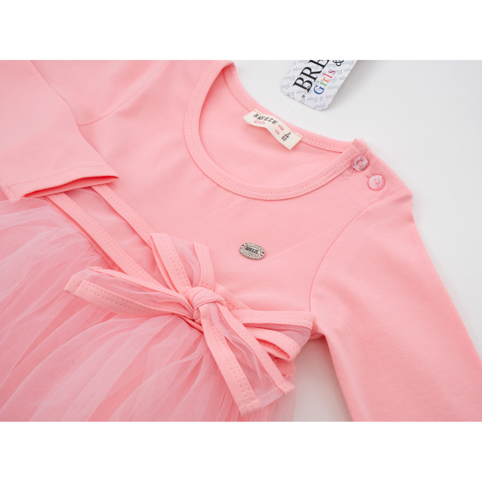 Платье Breeze с фатиновой юбкой (12302-98G-pink) изображение 3