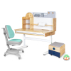 Парта з кріслом Mealux Timberdesk L (парта+кресло+тумба) (BD-690 L+ box BD 920-2 BL+Y-110 TG)