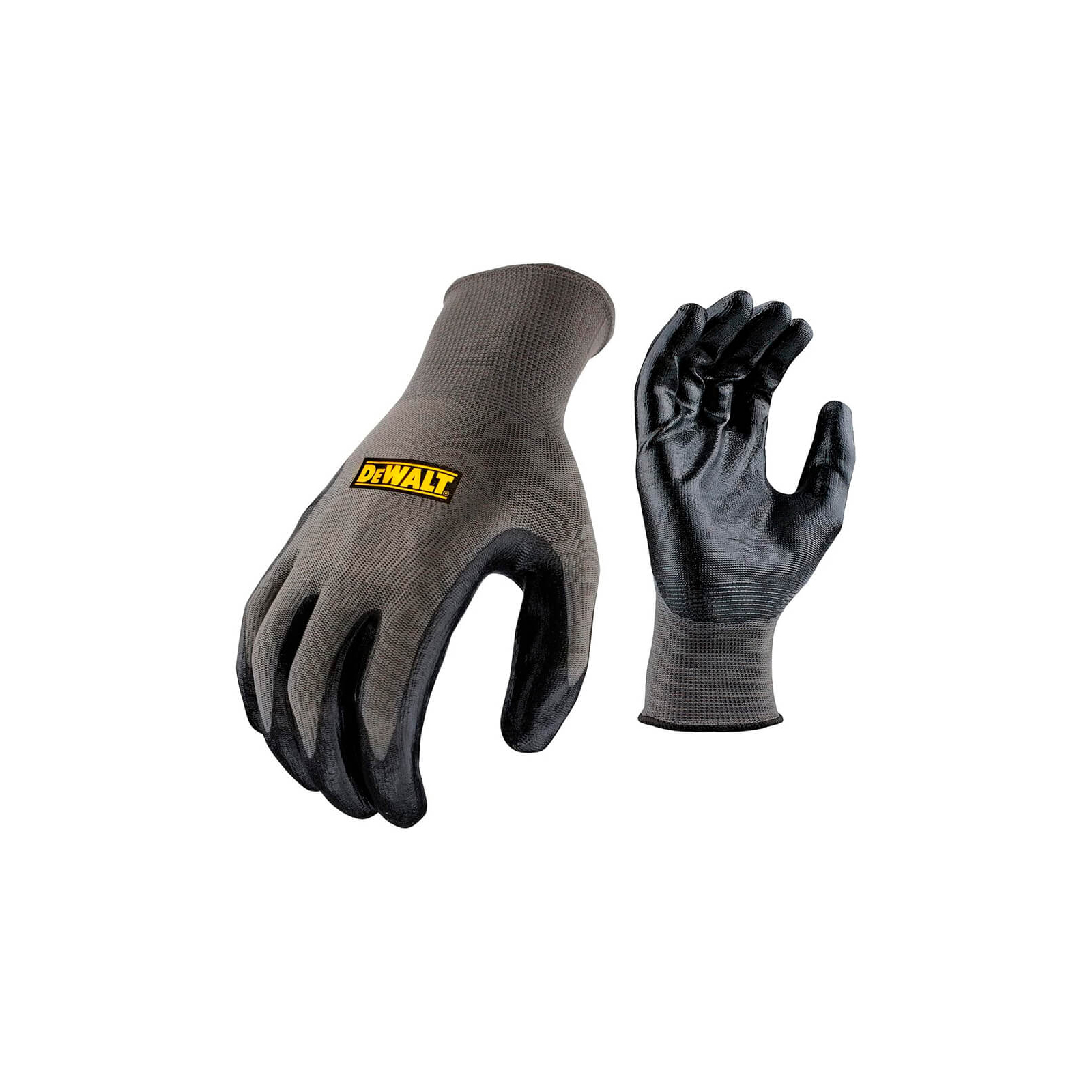 Защитные перчатки DeWALT разм. L/9, нейлоновые с покрытием нитрилом (DPG66L)