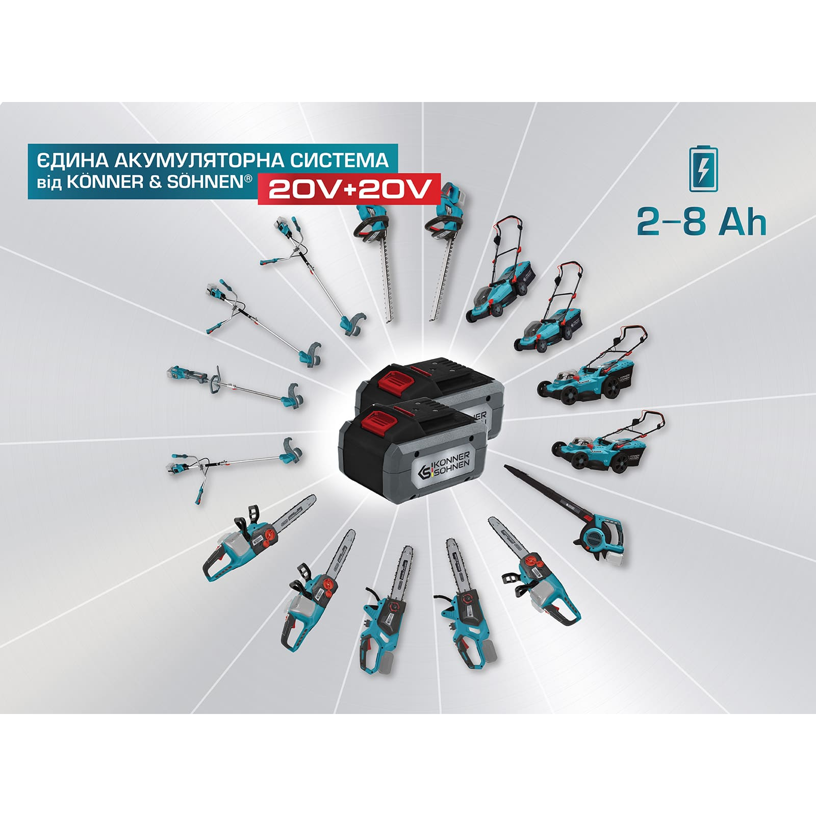 Зарядное устройство для аккумуляторов инструмента Konner&Sohnen KS C24A, 20V, 230В, 2.4А, 0.42кг (KSC24A) изображение 2