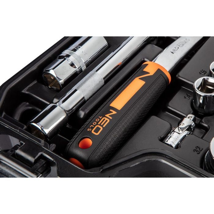 Набор инструментов Neo Tools 82шт, 1/2", 1/4", CrV, кейс (10-059) изображение 8