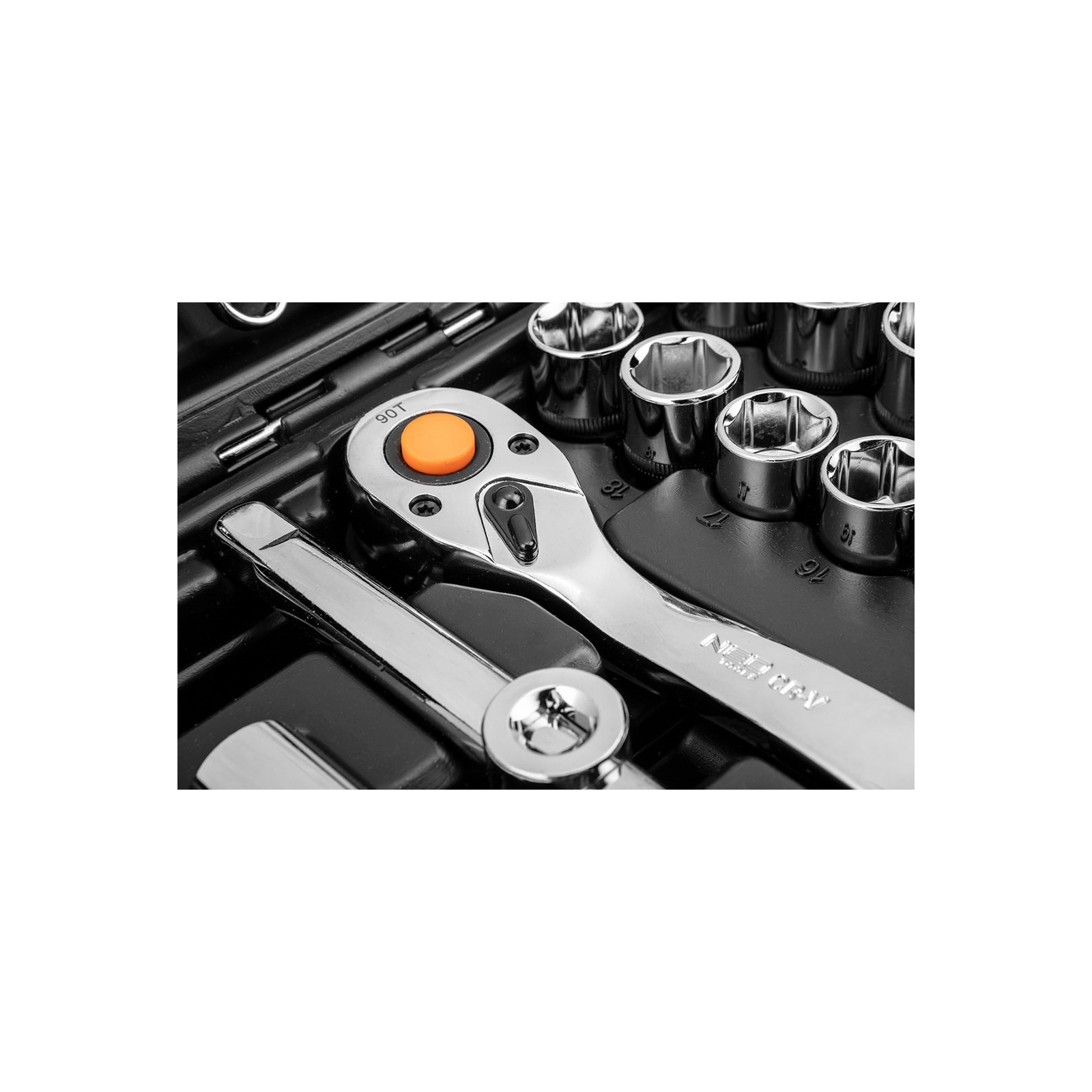 Набор инструментов Neo Tools 82шт, 1/2", 1/4", CrV, кейс (10-059) изображение 9
