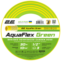 Photos - Garden Hose 2E Шланг для поливу  AquaFlex Green 1/2", 30м, 3 шари, 10бар, -5+50°C (-G 