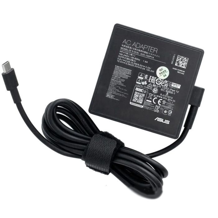 Блок питания к ноутбуку ASUS 100W, разъем USB Type-C (A20-100P1A / A40387) изображение 2