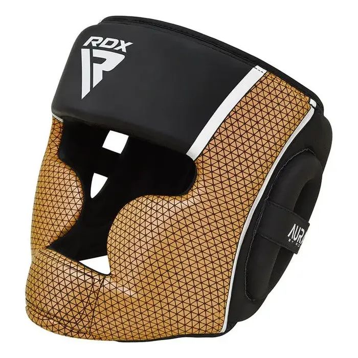 Боксерский шлем RDX Aura Plus T-17 Black Golden S (HGR-T17BGL-S+) изображение 2