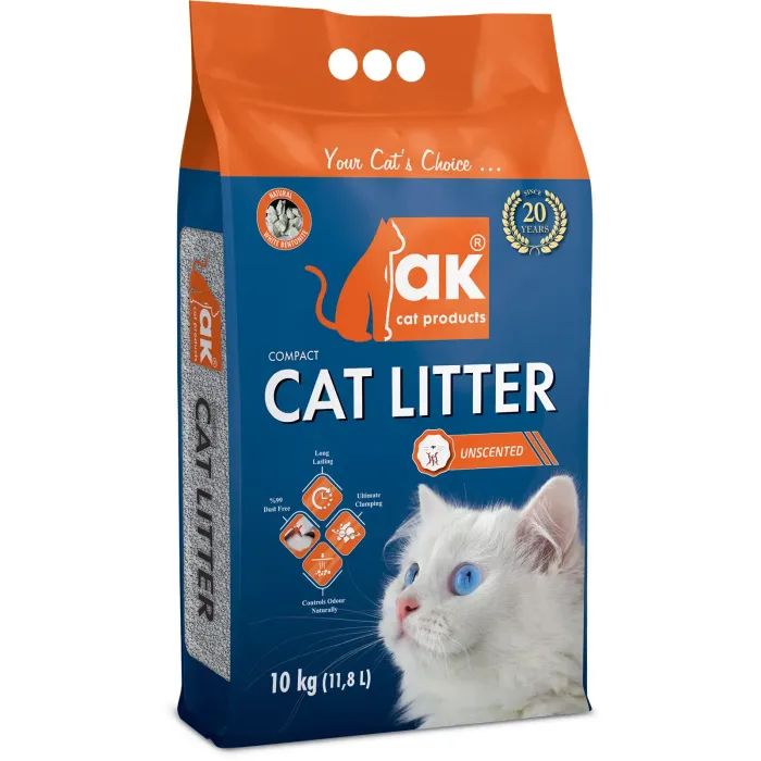 Наповнювач для туалету AK Cat Products Бентонітовий Compact Cat Litter натуральний 5 кг (AKMN030)