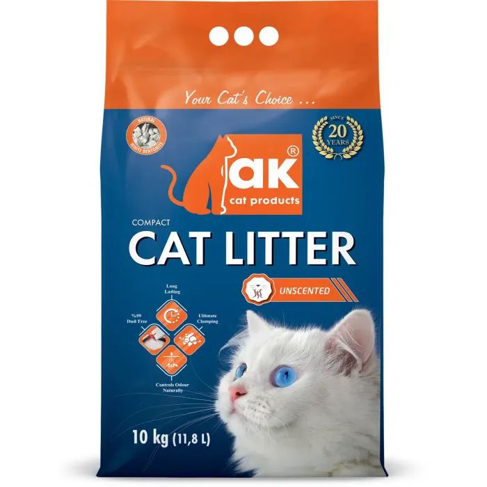 Наповнювач для туалету AK Cat Products Бентонітовий Compact Cat Litter натуральний 5 кг (AKMN030) зображення 2