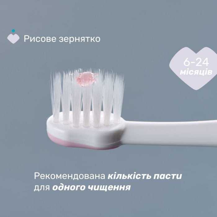 Детская зубная щетка Chicco для первых зубьев, 6-36 мес. розовая (8058664174683) (12081.00) изображение 4