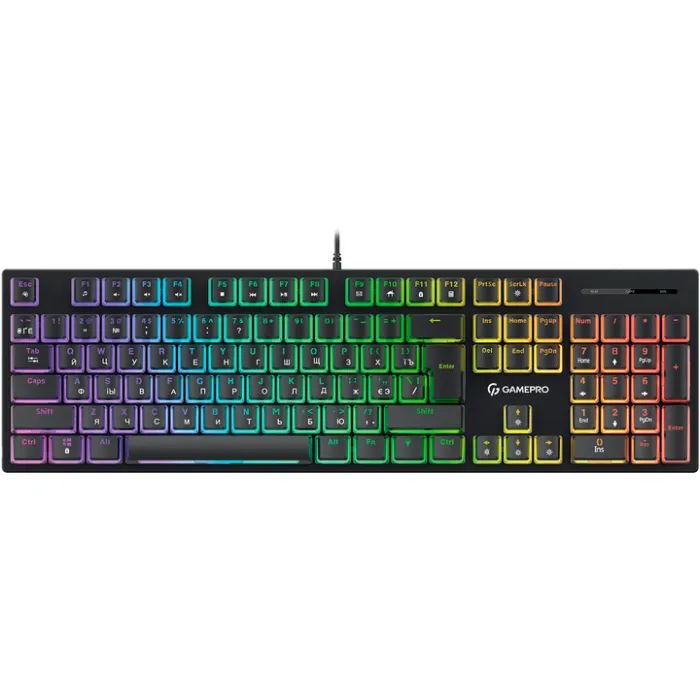 Клавиатура GamePro MK85B Blue Switch RGB USB Black (MK85B)