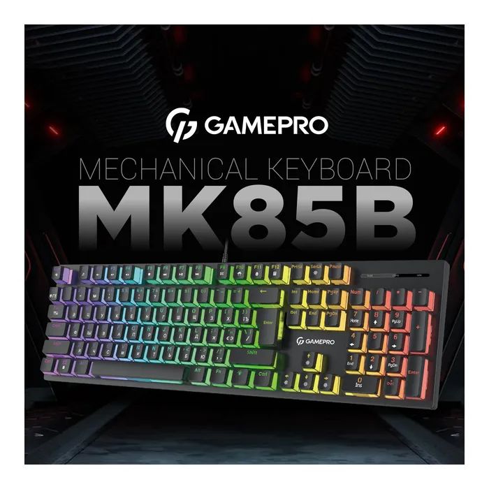 Клавиатура GamePro MK85B Blue Switch RGB USB Black (MK85B) изображение 3