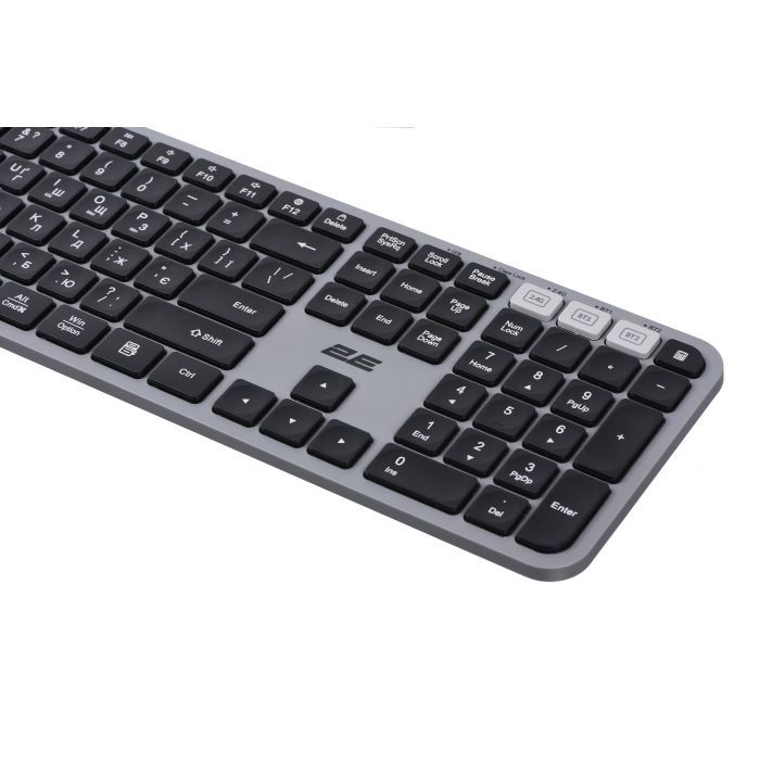 Клавиатура 2E KS240 Wireless USB/Bluetooth UA Grey (2E-KS240WG_UA) изображение 7