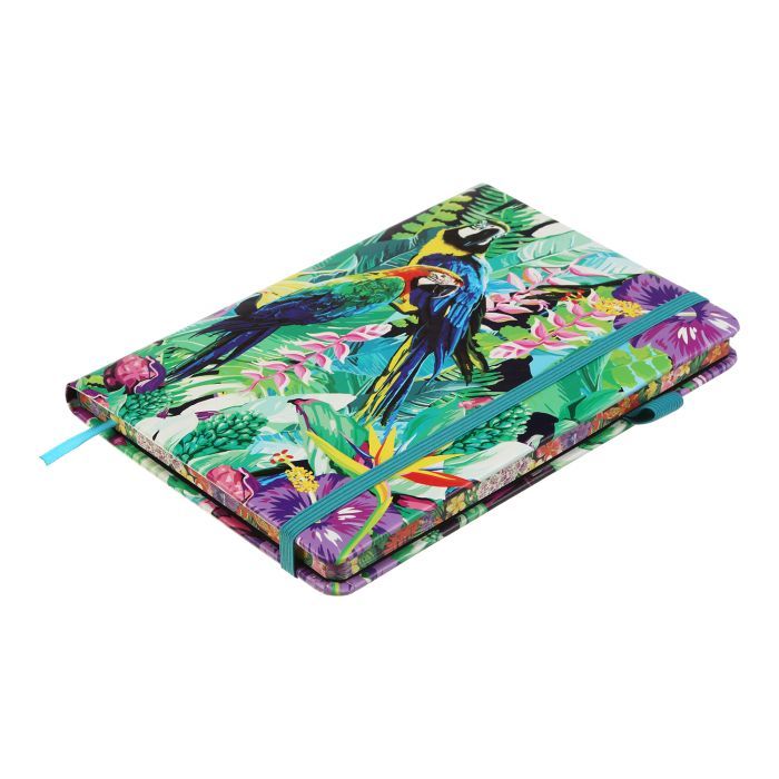Книга записная Buromax EXOTIC А5 96 листов клеточка, бирюзовый (BM.295124-06) изображение 3