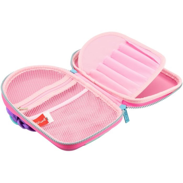 Пенал Cool For School Объемный 4D С прической 1 отделение Голубой (QT-5731-Blue) изображение 3