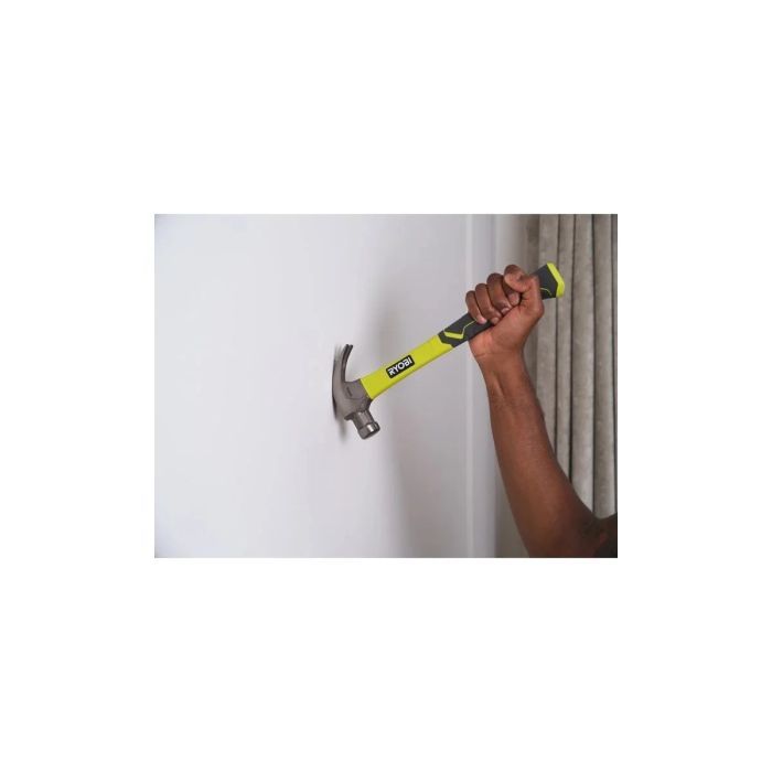 Молоток Ryobi столярный RHHCC560, 560г, магнитный держатель, рукоятка стекловолокно (5132006034) изображение 7
