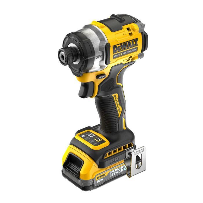 Шуруповерт DeWALT 18 В XR Li-lon PowerStack, бесщеточный, 282 Нм, TSTAK, 2x1.7Ah (DCF860E2T) изображение 3