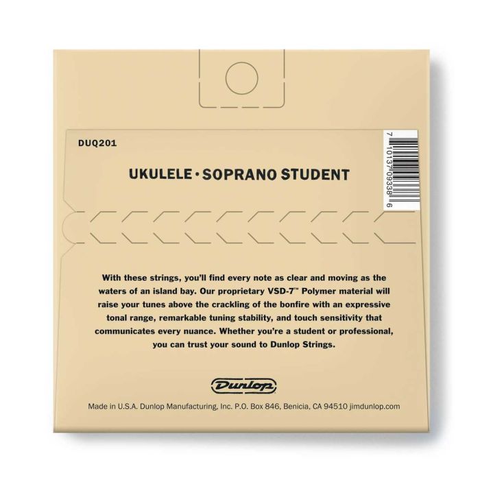 Струны для гитары Jim Dunlop Ukulele Soprano Student (DUQ201) изображение 2