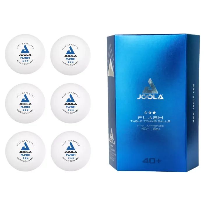 М'ячик для настільного теніса Joola Flash 40+ White 6 шт (40041) (930941) зображення 2