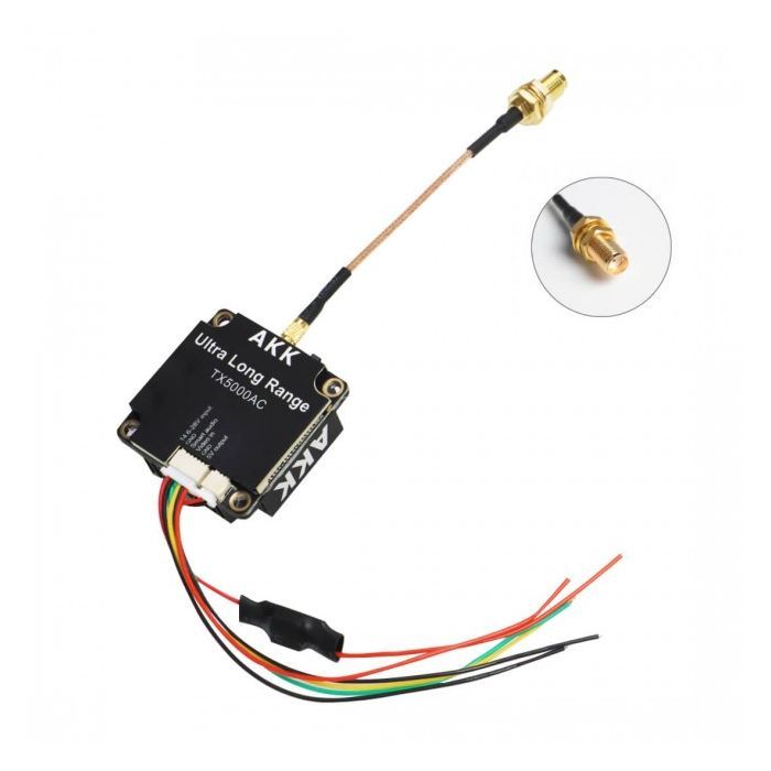 Відеопередавач (VTX) AKK Ultra Long Range 5W 4.9G-6G 96CH (TX5000AC) зображення 3