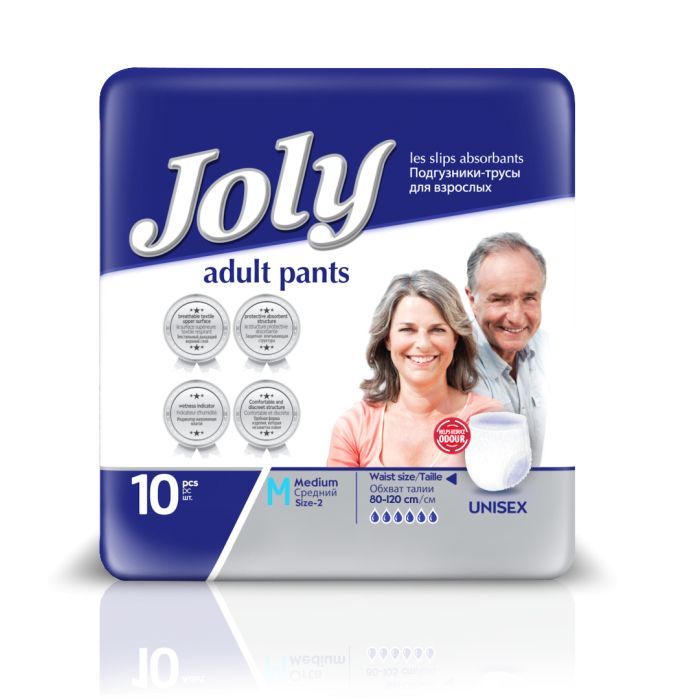 Подгузники для взрослых Joly Трусики 2 Medium 10 шт (8690536804153)