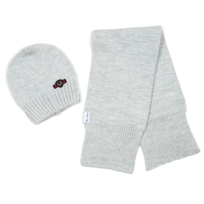 Шапка детская Na с шарфом (NA 1188-48-gray)