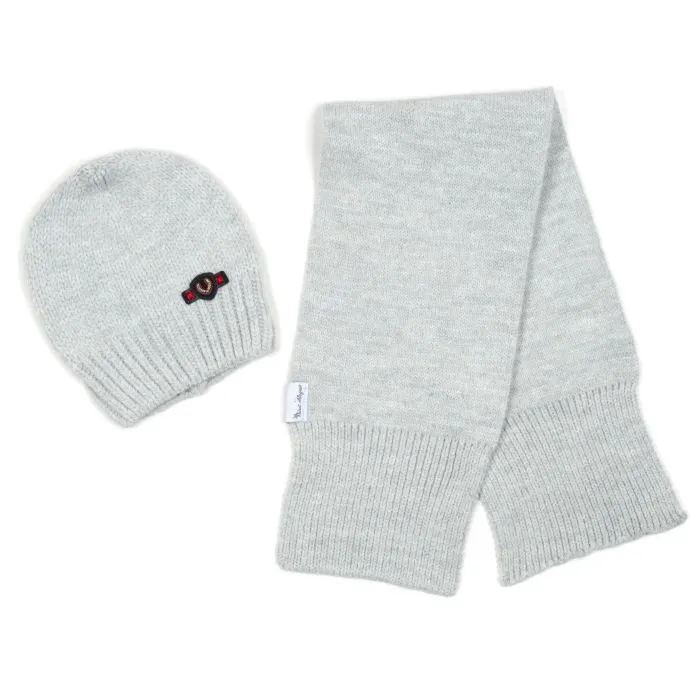 Шапка детская Na с шарфом (NA 1188-50-gray)