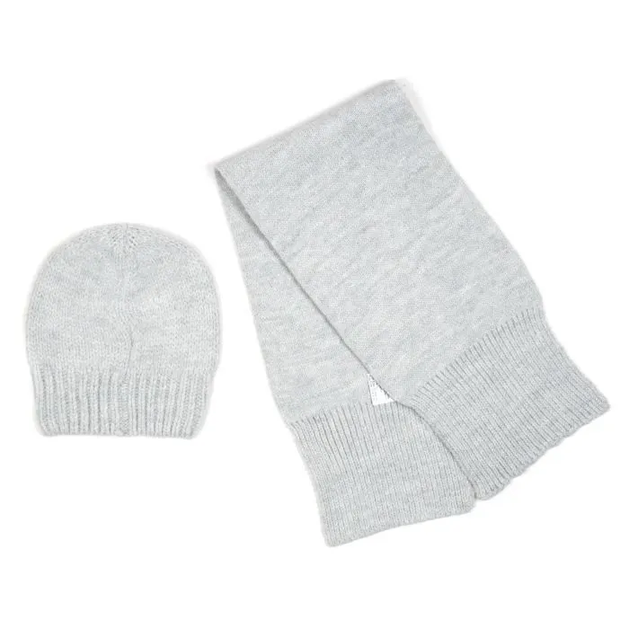 Шапка детская Na с шарфом (NA 1188-50-gray) изображение 2