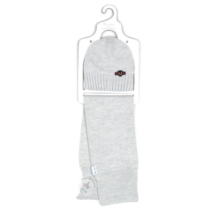 Шапка детская Na с шарфом (NA 1188-48-gray) изображение 4