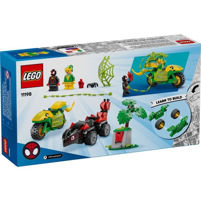 Конструктор LEGO Spidey Перегони на електромобілях з динозаврами (11198) зображення 6