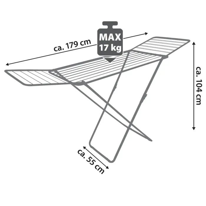 Сушилка для белья Casa Si Kolibri 18m Silver Напольная (CS42191C06) (DAS302393) изображение 2