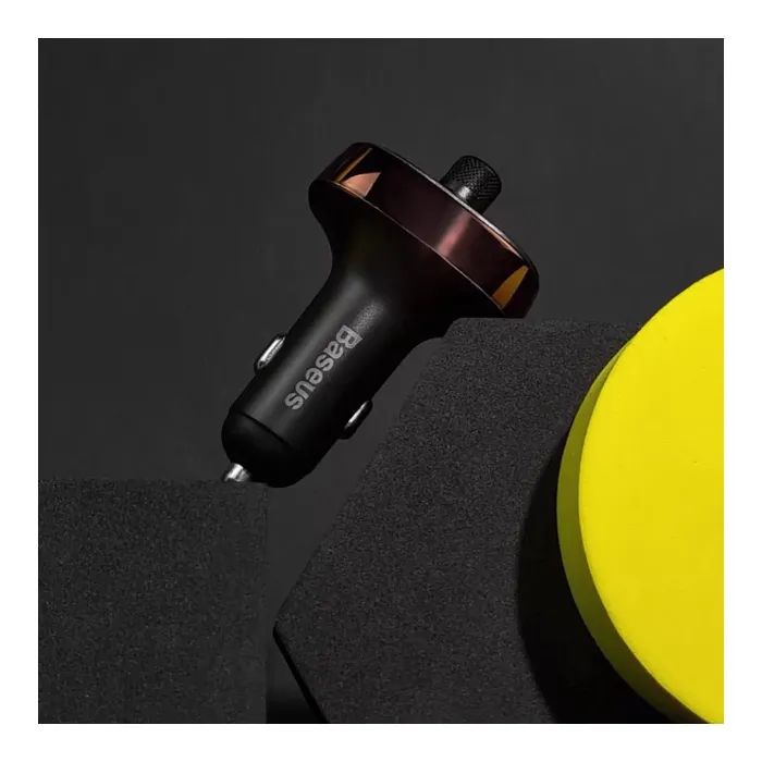 FM модулятор Baseus FM Launcher S-09 2.4 A 2 USB (CCMT000301) изображение 10