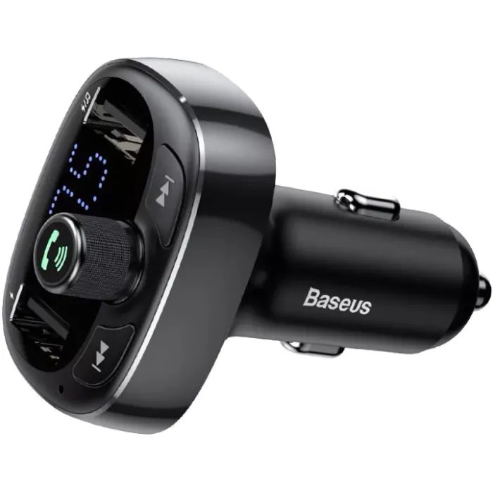 FM модулятор Baseus FM Launcher S-09 2.4 A 2 USB (CCMT000301)