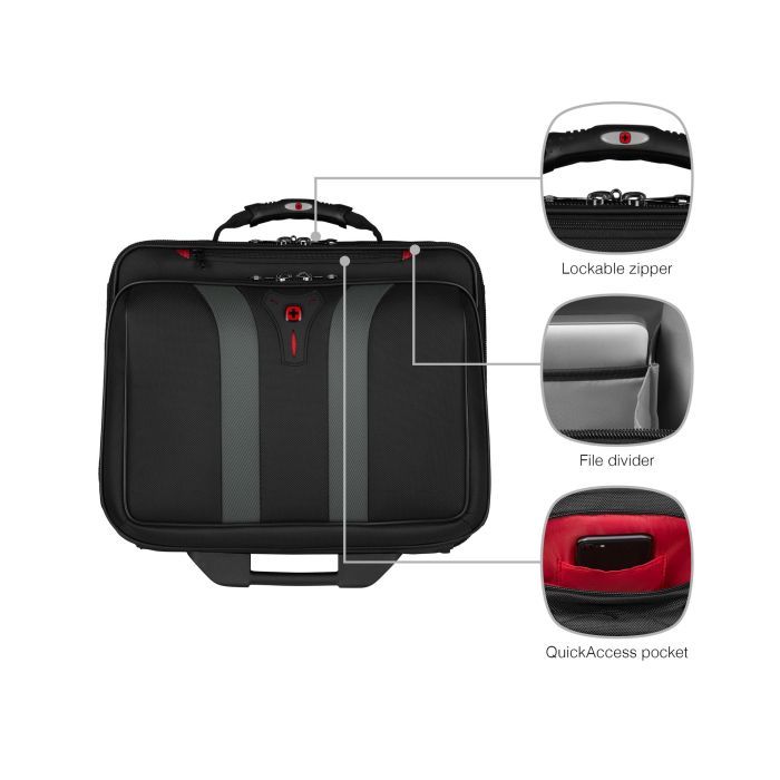 Сумка для ноутбука Wenger 16" Granada, Wheeled Case, Black (600659) зображення 10