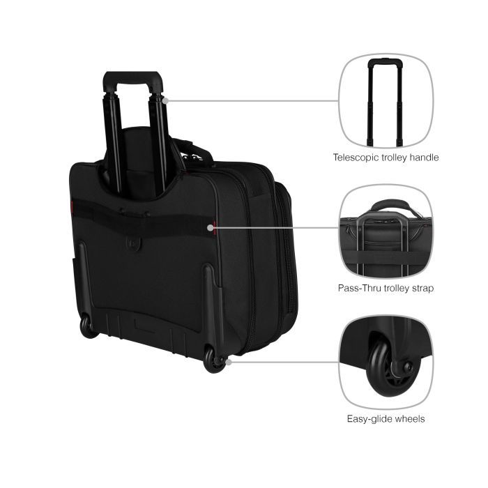 Сумка для ноутбука Wenger 16" Granada, Wheeled Case, Black (600659) зображення 11