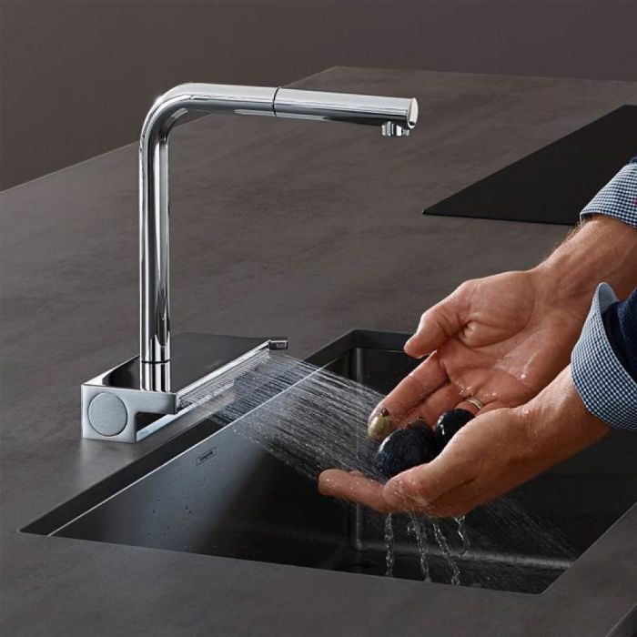 Смеситель Hansgrohe Aquno Select M81 , 21 см, хром (73836000) изображение 2