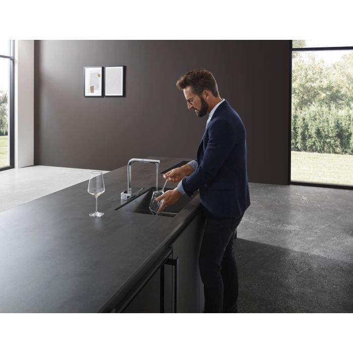 Смеситель Hansgrohe Aquno Select M81 , 21 см, хром (73836000) изображение 3