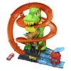 Автотрек Hot Wheels City Атака огненного Ти-Рекса (JBM73)
