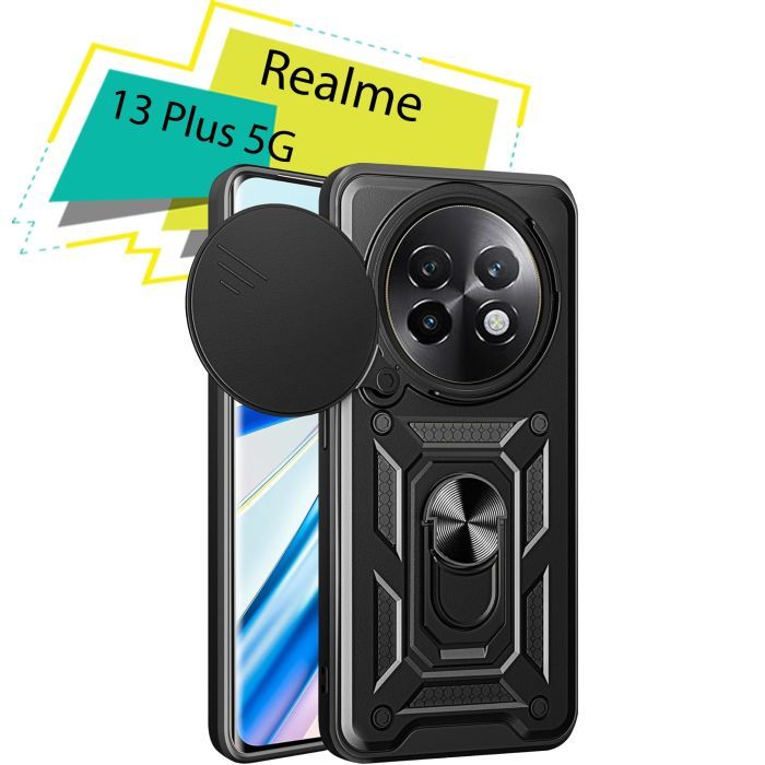 Чохол до мобільного телефона BeCover Military Realme 13 Plus 5G Black (713076)