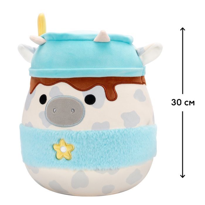 Мягкая игрушка Squishmallows Серая коровка 30 см (SQER01263) изображение 2